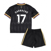 Aston Villa Alejandro Garnacho #17 Bortatröja Barn 2026-27 Kortärmad (+ Korta byxor)